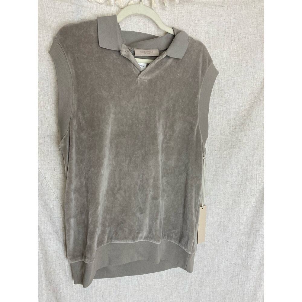 Essentials Fear of God Cotton/Nylon Collared Vest Size Large NWT